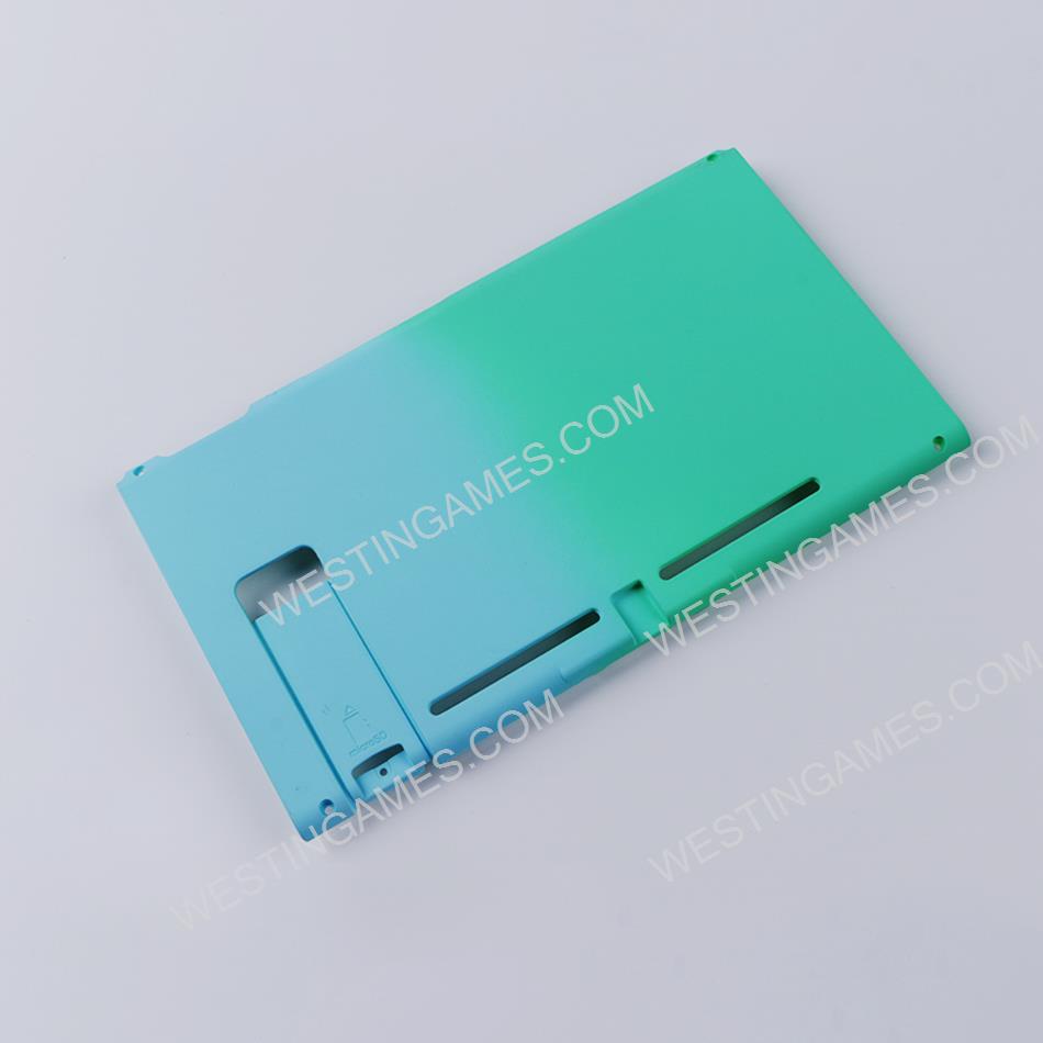 Handfeel Gradient rear Back Housing Case for Switch Console Blue-green