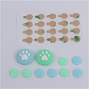 4in1 Cut Cat Paw Thumb Grips Analog Caps Silicone with ABXY Button Grip For Switch - light Blue 04