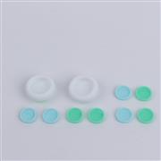 4in1 Cut Cat Paw Thumb Grip Analog Caps Silicone with ABXY Button For switch light Blue-Green Limite 03