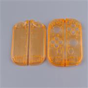 Left and Right Housing Cover Case Set replacement for switch Joy-con Transparent Orange 02