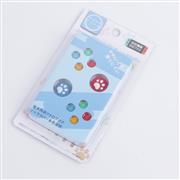 4in1 Cut Cat Paw Thumb Grips Analog Caps Silicone with ABXY Button Grip For Switch - Blue and Red