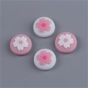 New 4in1 Thumb Grips Analog Caps Silicone Rubber For NS Switch - cherry blossom 02