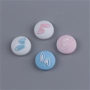 New 4in1 Thumb Grips Analog Caps Silicone Rubber For NS Switch - Bunny ears 02