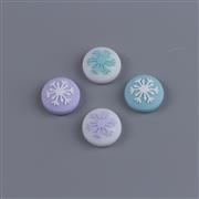 New 4in1 Thumb Grips Analog Caps Silicone Rubber For NS Switch - Snowflake 02