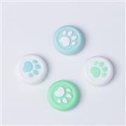 4in1 Cut Cat Paw Thumb Grips Analog Caps Silicone For Switch Pro and PS4 Blue and Green 04
