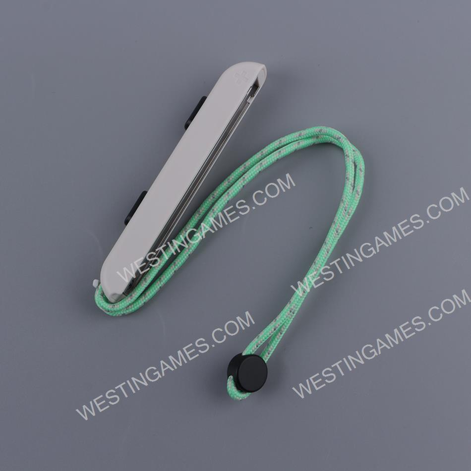 Strap Joycon Hand Wrist Lanyard Colorful Wristband for Switch - White with Green Wired