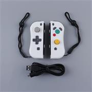 NGC Style Left and Right Wireless Joycon Controller with NFC for Switch - White 02