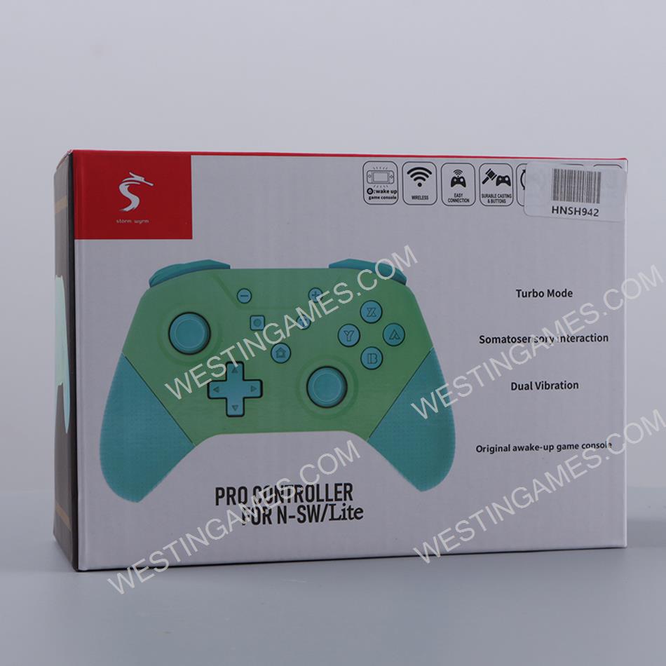 Bluetooth Wireless Handheld Controller Complete Function for Switch Green- Blue