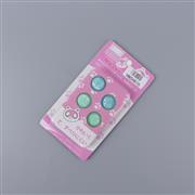 New 4in1 Fps Higher Thumb Grips Analog Caps Silicone Rubber For NS switch - Racoon blue and green