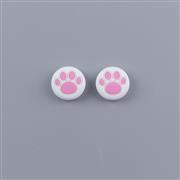 Rocker Supercap Thumb Grips Analog Caps Silicone Rubber For Switch Joy-con - Cat Paw White-Pink 02
