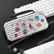 Silver Protective Storage Hard Case Carrying Bag for Switch - Basketball