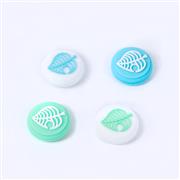 New 4in1 Fps Higher Thumb Grips Analog Caps Silicone Rubber For NS switch - Animal Crossing blue and Green