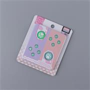 Cut Cat Paw Thumb Grips Analog Caps with lovely D-pad and ABXY Key Button For switch Green