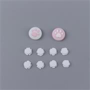 Cut Cat Paw Thumb Grips Analog Caps with lovely D-pad and ABXY Key Button For switch White 02