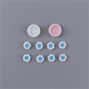 Cut Cat Paw Thumb Grips Analog Caps with lovely D-pad and ABXY Key Button For switch White 03