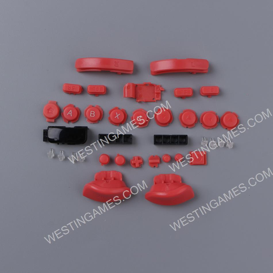 Complete Key Button Accessoires for Switch L R Joycon Controller -  Coral pink