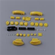 Complete Key Button Accessoires for Switch L R Joycon Controller - Yellow
