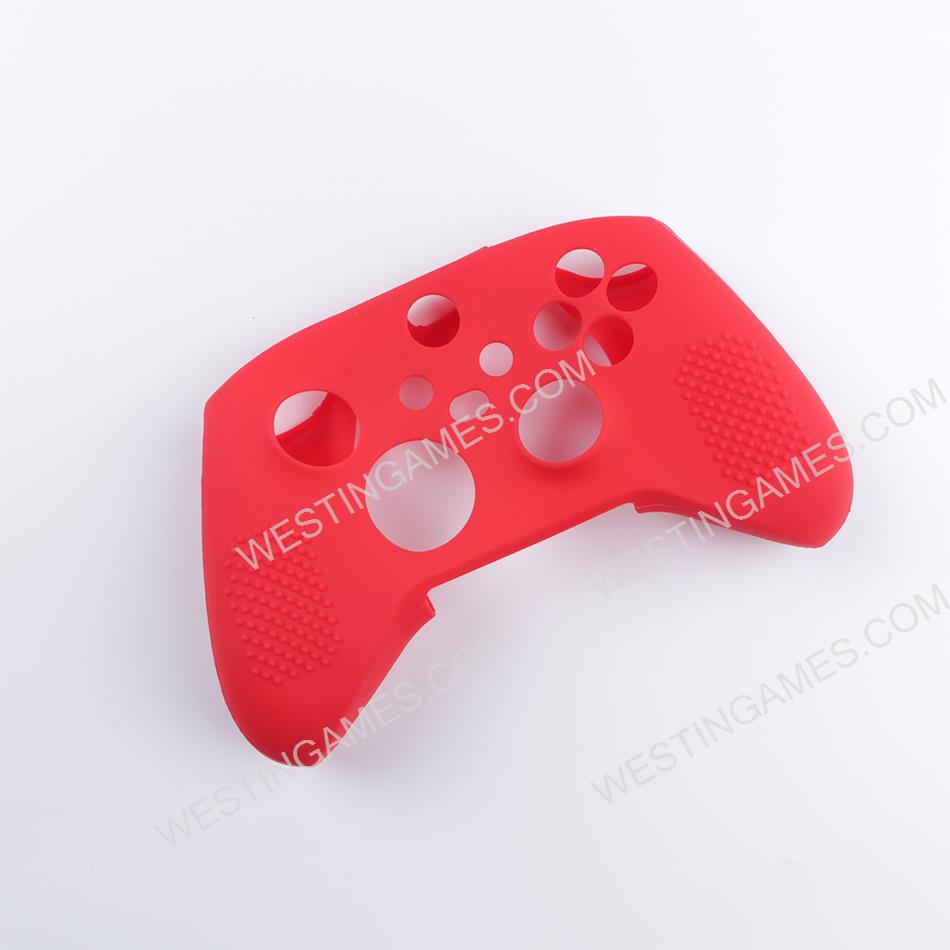 Protective Soft Silicone Skin Case for XBOX Series X Controller - Red (Nude Packs)