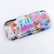 Integrated Soft tpu Handle Grip Cover Case with 6 Aanalog Grips for Switch lite - Fall Guys