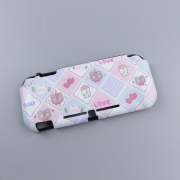 Integrated Soft tpu Handle Grip Cover Case with 6 Aanalog Grips for Switch lite - Cute Bear
