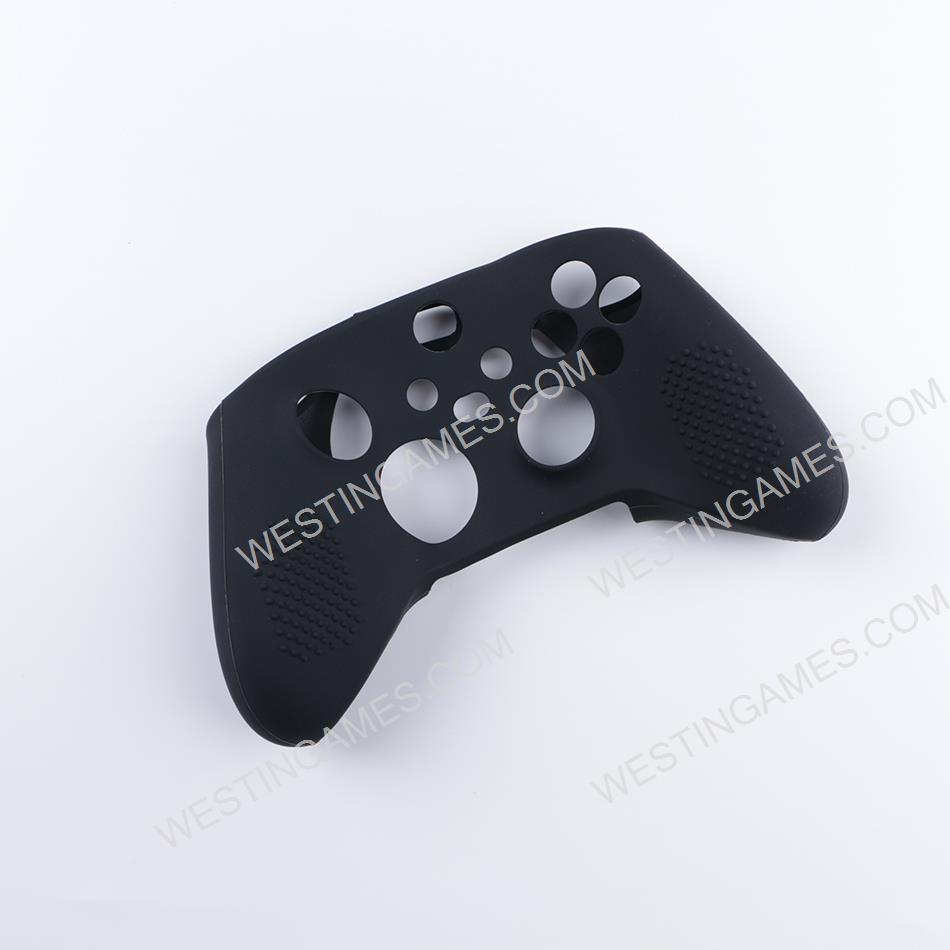 Protective Soft Silicone Skin Case for XBOX Series X Controller - Black (Nude Packs)