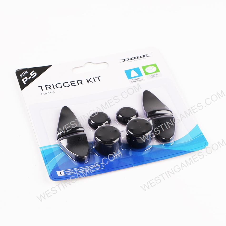 Gamepad L2 R2 Extended Buttons Kit Trigger Button + Rocker Cap ABS Button Set for PS5