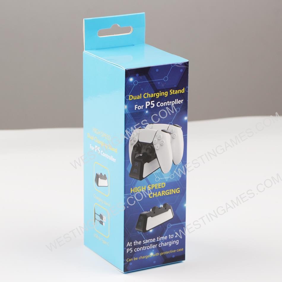 fast dual charging Dock stand with LED Indicator for ps5 dualsense controller