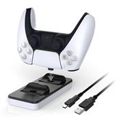 Dobe Dual Charging Dock Stand with usb charger adapter for ps5 Wireless Controller 02