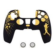Protective Silicone Case with football Pattern + TPU Cap for ps5 dualsense Controller 3 Colors 02