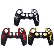 Protective Silicone Case with football Pattern + TPU Cap for ps5 dualsense Controller 3 Colors
