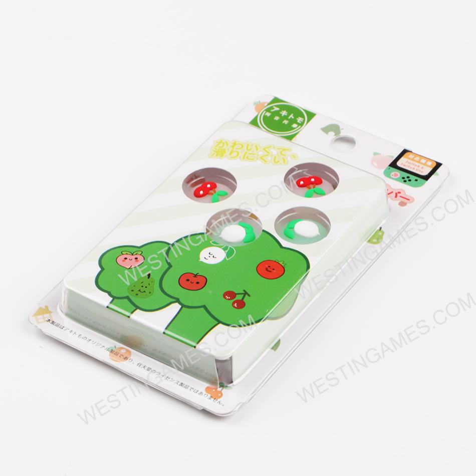 4in1 Fruit Thumb Grips Analog Caps Silicone Rubber For Switch - Cherry and white radish
