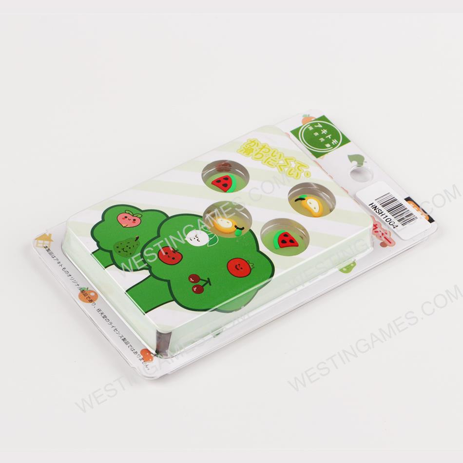 4in1 Fruit Thumb Grips Analog Caps Silicone Rubber For Switch - Watermelon and Mango