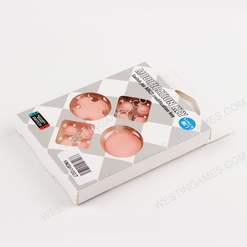 D-Pad and ABXY Button Caps Enhance Grip for Switch - Pink