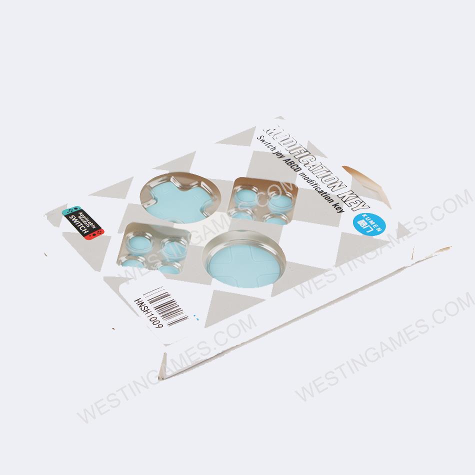 D-Pad and ABXY Button Caps Enhance Grip for Switch - Blue