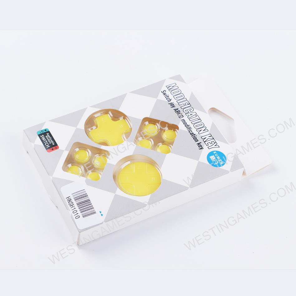 D-Pad and ABXY Button Caps Enhance Grip for Switch - Yellow