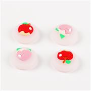 4in1 Fruit Thumb Grips Analog Caps Silicone Rubber For Switch - Apple and peach 02