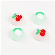 4in1 Fruit Thumb Grips Analog Caps Silicone Rubber For Switch - Cherry and white radish 02