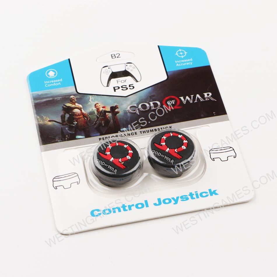 FPS Thumb Grip Cap Analog Stick Covers for PS5 Controller - God Of War