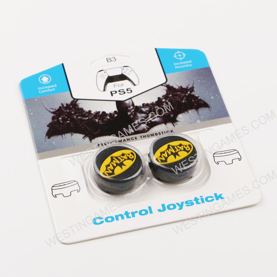 FPS Thumb Grip Cap Analog Stick Covers for PS5 Controller - Batman
