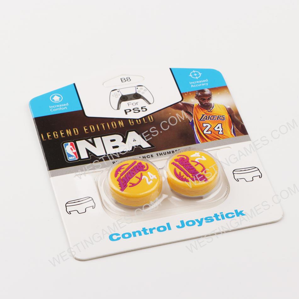 FPS Thumb Grip Cap Analog Stick Covers for PS5 Controller - Los Angeles Lakers