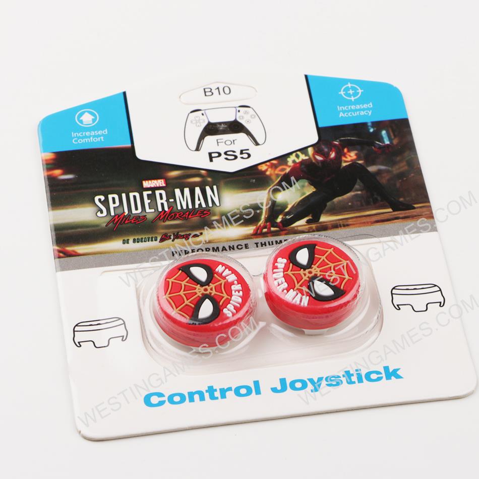 FPS Thumb Grip Cap Analog Stick Covers for PS5 Controller Spider-Man
