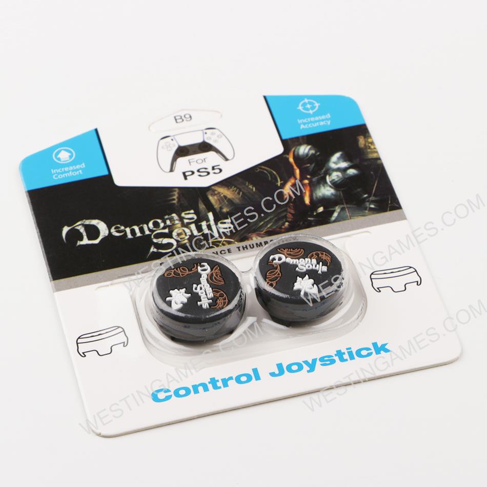 FPS Thumb Grip Cap Analog Stick Covers for PS5 Controller - Demon