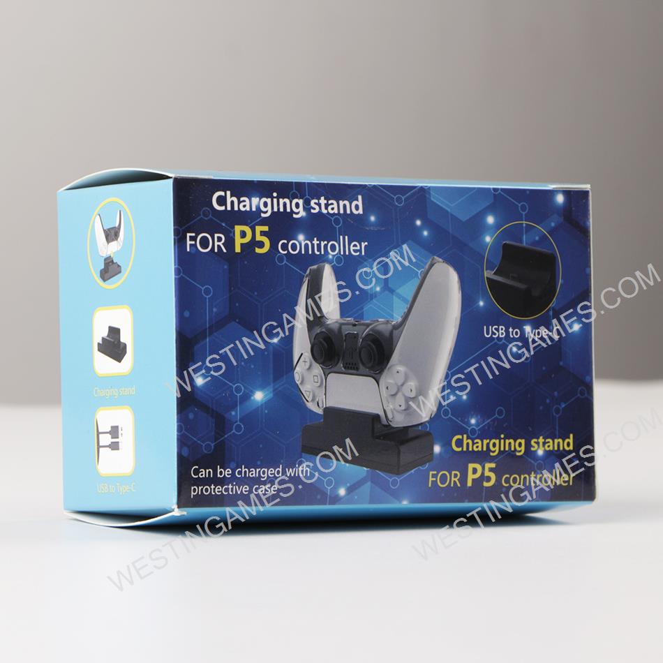  Single Slot USB to Type-C Charging Dock Stand for PS5 Gamepad Controller