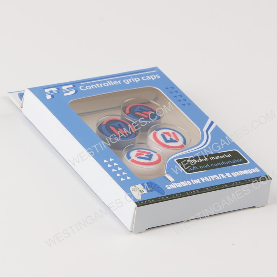 4in1 Silicone Thumb Grips Cap Analog Stick Covers for PS5 Wireless Controller - EA