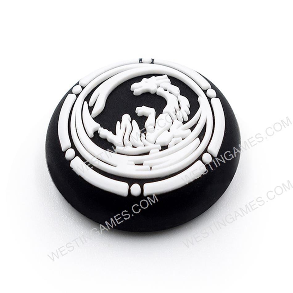 Thumb Grips Analog Capcs Silicone Rubber For PS5 Controller - Dragon Black