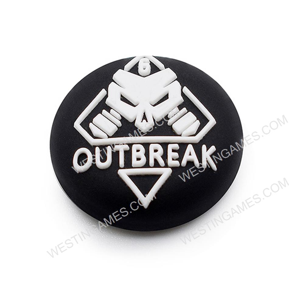 Thumb Grips Analog Capcs Silicone Rubber For PS5 Controller - Rainbow Six Siege