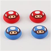 4in1 Silicone Thumb Grips Cap Analog Stick Covers for PS5 Wireless Controller - Mario Toad 02