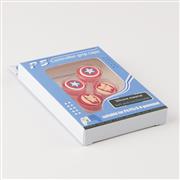 4in1 Silicone Thumb Grips Cap Analog Stick Covers for PS5 Wireless Controller - Iron Man