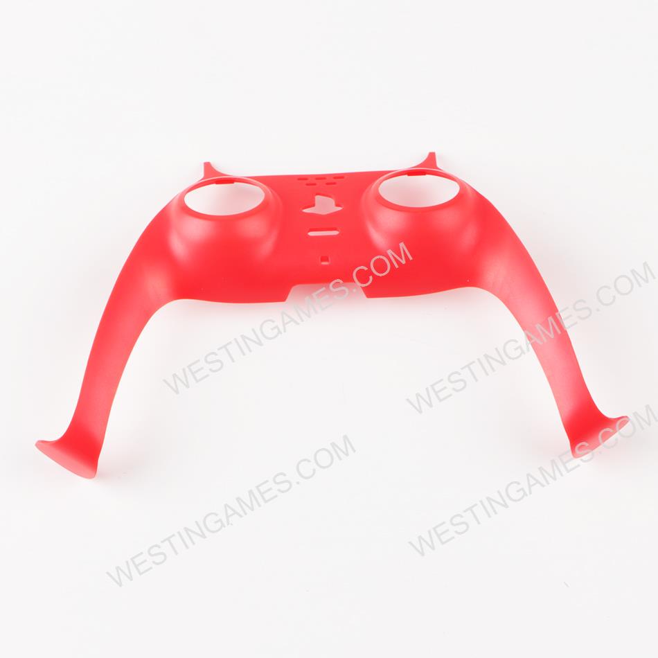 Decorative Strip Handle PC Shell Cover For PS5 Gamepad Controller - Red