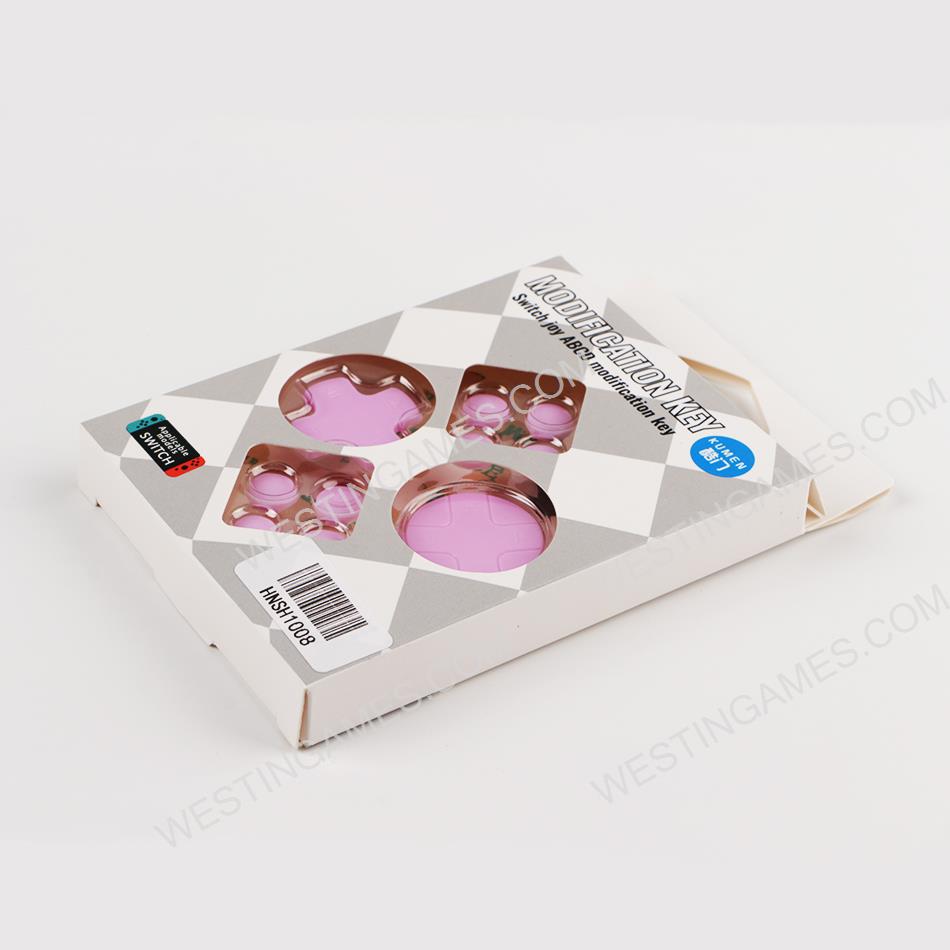 D-Pad and ABXY Button Caps Enhance Grip for Switch - Purple